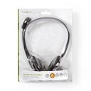 Nedis CHST100BK PC-Headset On-Ear 2x 3.5 mm Inklapbare Microfoon Zwart