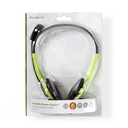 Nedis CHST100GNPC Headset On-Ear 2x 3,5 mm Opvouwbare Microfoon Groen