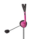 Nedis CHST100PK PC-Headset On-Ear 2x 3.5 mm Inklapbare Microfoon Roze