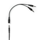 Nedis CHST210BK PC-Headset Over-Ear Stereo 13.5 mm jack Inklapbare Microfoon Zwart