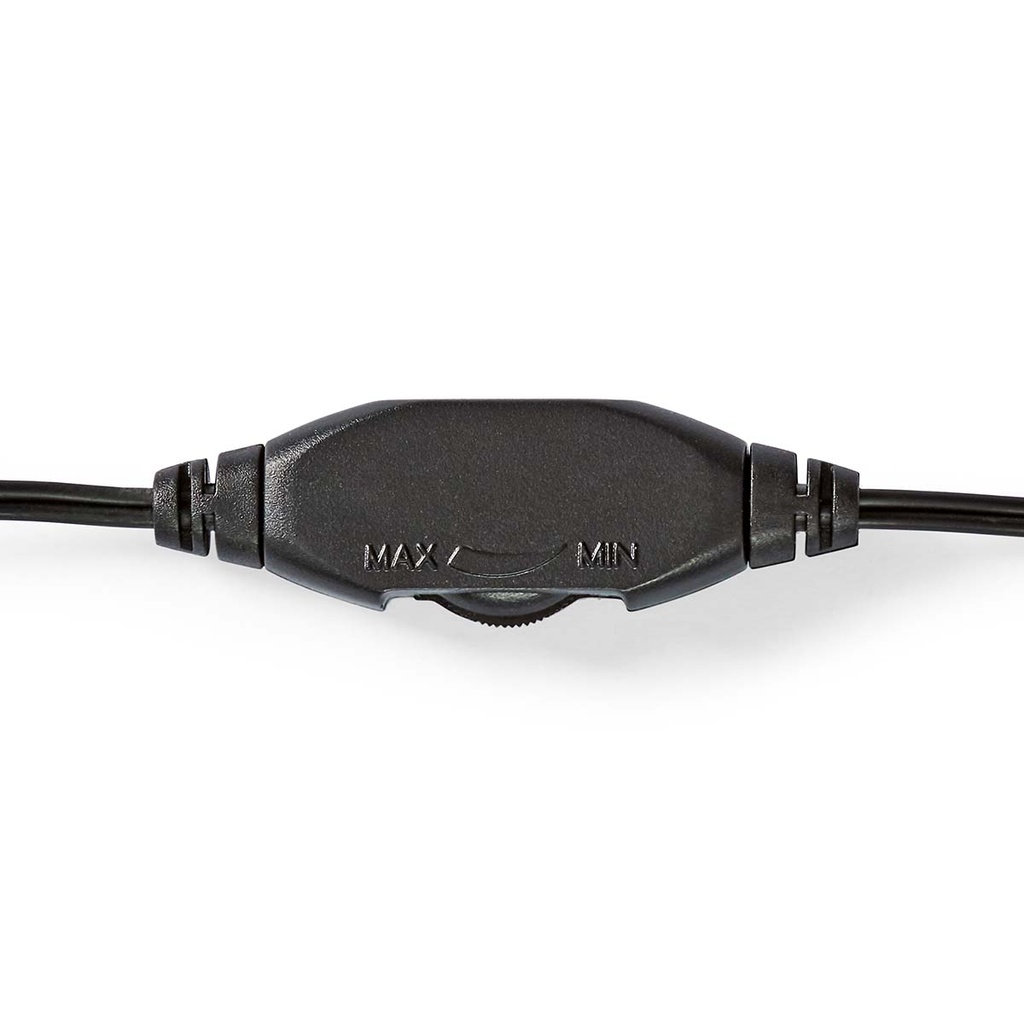 Nedis CHST210BK PC-Headset Over-Ear Stereo 13.5 mm jack Inklapbare Microfoon Zwart