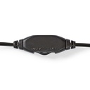 Nedis CHST210BK PC-Headset Over-Ear Stereo 13.5 mm jack Inklapbare Microfoon Zwart