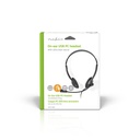 Nedis CHSTU110BK Stereo -Headset On-Ear USB-A / USB-C Inklapbare Microfoon Zwart
