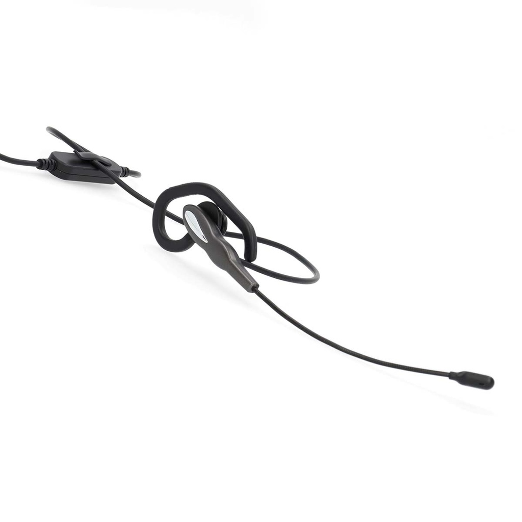 Nedis CHSTUM210BK Mono-Headset In-Ear USB-A / USB-C Inklapbare Microfoon Zwart