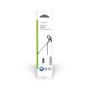 Nedis CHSTUM210BK Mono-Headset In-Ear USB-A / USB-C Inklapbare Microfoon Zwart