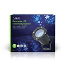 Nedis CLPR1 LED Sneeuwvlok projector Witte/blauwe Ijskristallen Binnen & Buiten