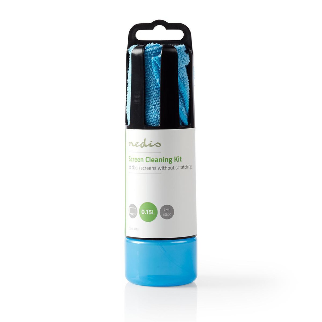 Nedis CLSN130BU Schermreiniger Spray 150 ml Wisser inbegrepen