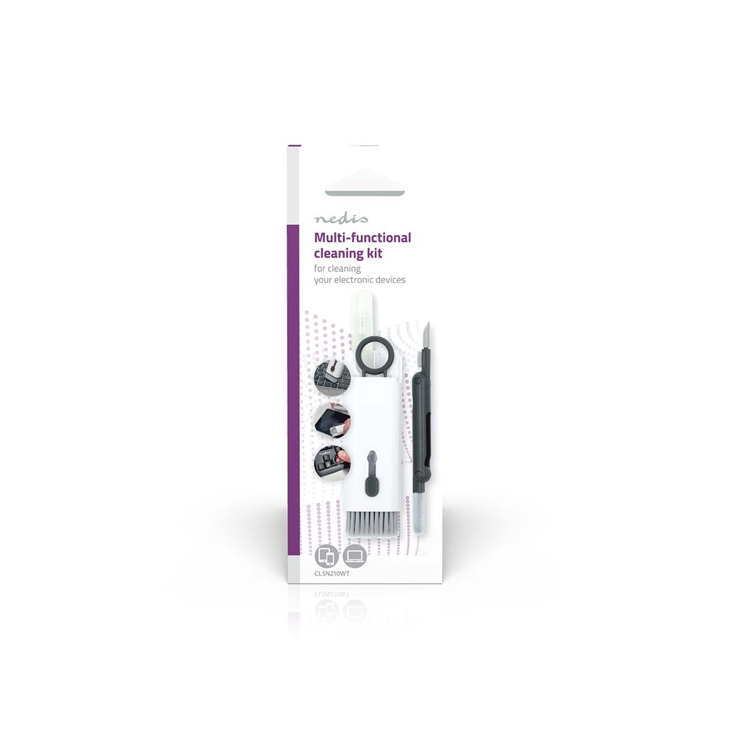 Nedis CLSN210WT Schermreiniger Spray 5 ml 7-in-1 Wisser inbegrepen