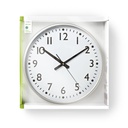 Nedis CLWA016PC38AL Wandklok 380 mm Diameter Kunststof Wit / Zilver