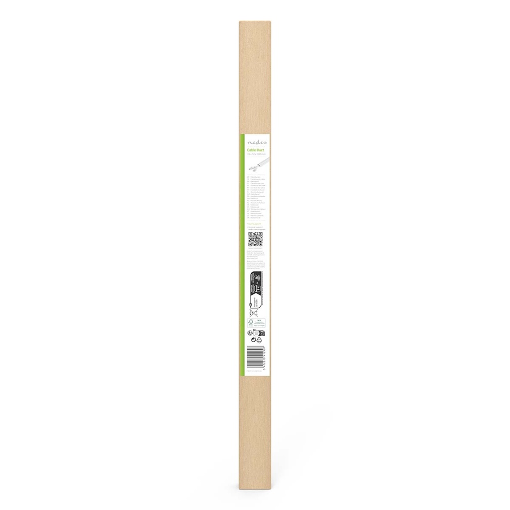 Nedis CMDT3312WT500 Kabelgoot 12mm Maximale kabeldikte 0.5m PVC Wit