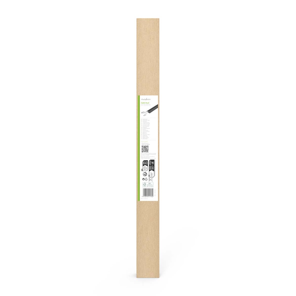 Nedis CMDT4516BK500 Kabelgoot 16mm Maximale diameter 0.5m PVC Zwart