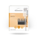 Nedis CMGC21052BK Kabelclip Click & Go 5 Sleuven 7.1 mm Maximale kabeldikte Zwart 2 Stuks