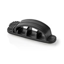 Nedis CMGC22033BK Kabelclip Vergrendeld 3 Sleuven 7.5 mm Maximale kabeldikte Zwart 3 Stuks 