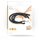 Nedis CMSL0015BK200 Kabelsleeve 15 mm Maximale kabeldikte Nylon Zwart