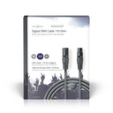 Nedis COTG15012GY100 DMX-Adapterkabel XLR 3-Pins - XLR 3-Pins Vrouwelijk 10m Grijs