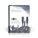 Nedis COTG15012GY200 DMX-Adapterkabel XLR 3-Pins - XLR 3-Pins Vrouwelijk 20m Grijs