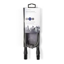 Nedis COTH15010GY15 Gebalanceerde Audiokabel XLR 3-Pins - XLR 3-Pins Vrouwelijk 1.5m Grijs 