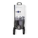 Nedis COTH15012GY30 DMX-Adapterkabel XLR 3-Pins - XLR 3-Pins Vrouwelijk 3m Grijs