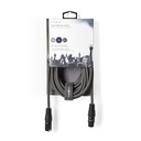 Nedis COTH15012GY50 DMX-Adapterkabel XLR 3-Pins - XLR 3-Pins Vrouwelijk 5m Grijs 