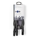Nedis COTH15025GY15 Gebalanceerde Audiokabel XLR 3-Pins - 2x XLR 3-Pins Vrouwelijk 1.5m Grijs