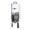 Nedis COTH15205GY30 Ongebalanceerde Audiokabel XLR 3-Pins - RCA Vernikkeld 3m Grijs