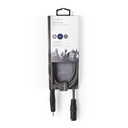 Nedis COTH15300GY15 Gebalanceerde Audiokabel XLR 3-Pins - 3,5 mm Jack 1.5m Grijs 