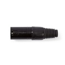 Nedis COTP15900BK XLR-Connector Vernikkeld 5mm Maximale Diameter Metaal Zwart