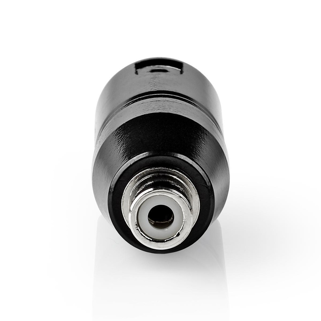 Nedis COTP15930BK XLR-Adapter XLR 3-Pins - RCA Vrouwelijk Vernikkeld Zwart