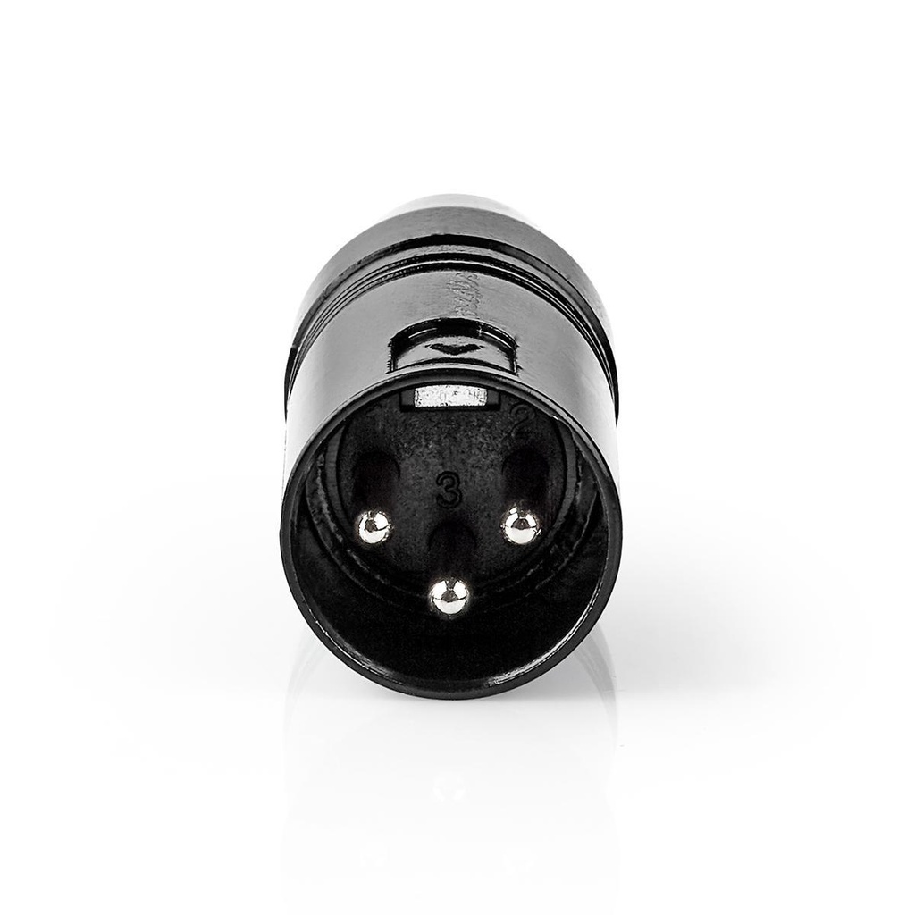 Nedis COTP15930BK XLR-Adapter XLR 3-Pins - RCA Vrouwelijk Vernikkeld Zwart