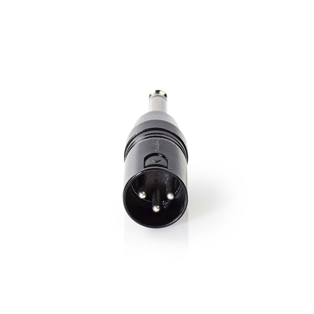 Nedis COTP15942BK XLR-Adapter XLR 3-Pins - 6,35 mm Jack Vernikkeld Zwart 