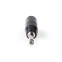 Nedis COTP15942BK XLR-Adapter XLR 3-Pins - 6,35 mm Jack Vernikkeld Zwart 