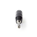 Nedis COTP15943BK XLR-Adapter XLR 3-Pins - 6,35 mm Jack Vernikkeld Zwart 