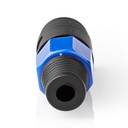 Nedis COTP16901BK Speaker-Connector Vernikkeld 8mm Maximale diameter Zwart 