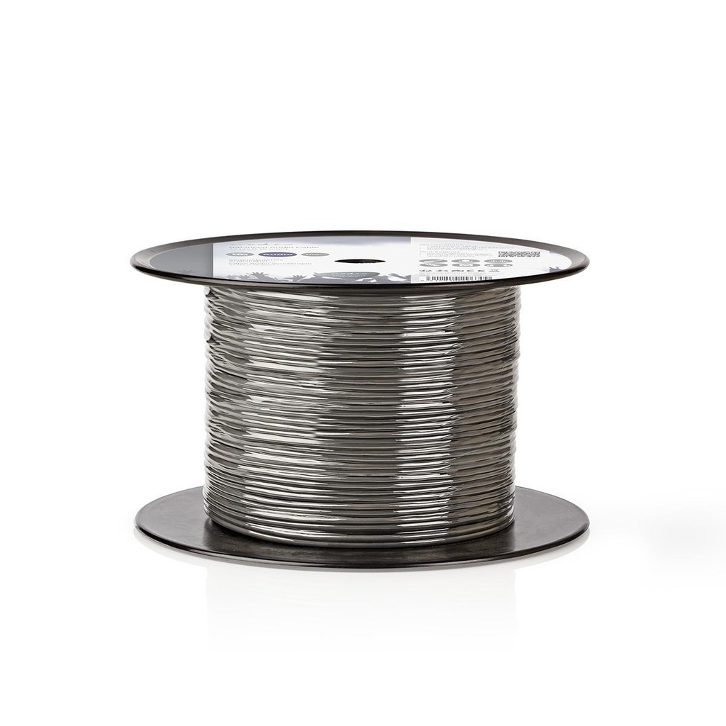 Nedis COTR15001GY100 Audiokabel op rol 4 x 0.16 mm² Koper 100m Grijs