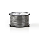 Nedis COTR15011GY100 Microfoonkabel op rol 2 x 0.12 mm² Koper 100m Grijs
