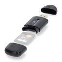 Nedis CRDRU2100BK Kaartlezer MMC / SD / SDHC / SDXC USB 2.0