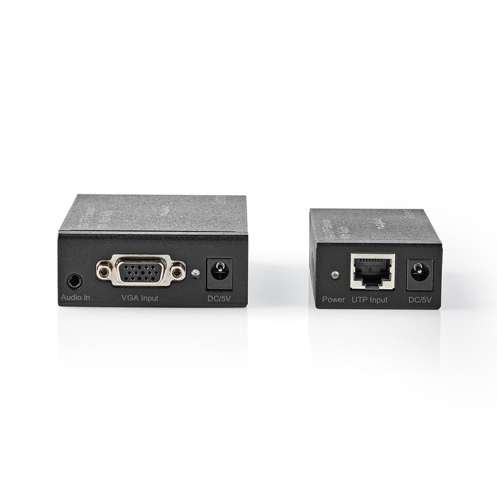 Nedis CREP5930BK VGA Extender VGA / Audio tot 300m Cat5e / Cat6 1920x1280 Zwart