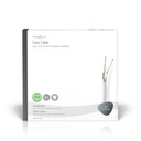 Nedis CSBG4020WT250 Coax 12-kabel op rol 75Ohm Dubbel Afgeschermd ECA 25m Wit 
