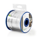 Nedis CSBR4050WT100 Coaxkabel op rol 4G/LTE Secure 75Ohm Drievoudig Afgeschermd ECA 10m Wit 
