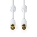Nedis CSBW40015WT100 Coaxkabel Verguld 100dB 75Ohm Dubbel Afgeschermd 10m Wit 