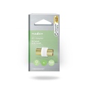Nedis CSBW40941WT Coax-Adapter 2x Coax Vrouwelijk Vernikkeld 75 Ohm Wit 