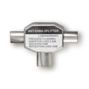 Nedis CSBW40950WT Coax-Splitter 2x Coax - Coax Vrouwelijk Vernikkeld 75Ohm