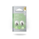 Nedis CSBW40999WT Coax Connectors Mannelijk/Vrouwelijk Vernikkeld 75 Ohm 7mm Diameter Wit 2 Stuks