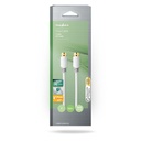 Nedis CSBW41000WT50 Coax-kabel F Verguld 75Ohm Enkelvoudig Afgeschermd 5m Wit 