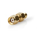 Nedis CSGB02111GD SMA-Adapter Omgekeerde Polariteit Verguld 50Ohm Goud 2 Stuks