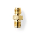 Nedis CSGB02113GD SMA-Adapter Omgekeerde Polariteit Verguld 50Ohm Goud 2 Stuks