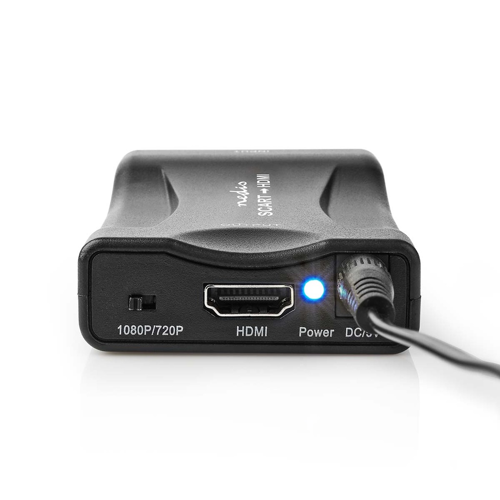 Nedis VCON3463BK Scart - HDMi Convertor 1-Weg 1080p Zwart