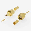 Nedis CSGB02900GD SMA-Connector Verguld 50 Ohm Krimp 2.55 mm maximale Diameter Goud 2 Stuks