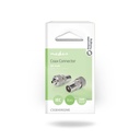 Nedis CSGB40902ME Coax Connector Vernikkeld 75 Ohm Schroef 7.0 mm Maximale diameter 2 Stuks 