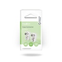 Nedis CSGB40920WT Coax Connector Vernikkeld 75 Ohm Schroef 7.0 mm Maximale diameter Wit 2 Stuks